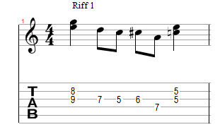 Простой блюзовый риф